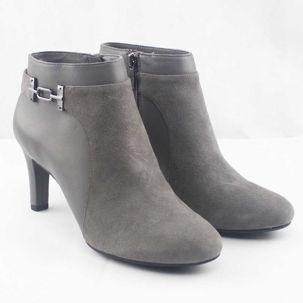 BANDOLINO WOMENS LAPPO LEATHER ANKLE BOOTS